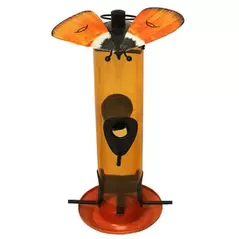 Heath Gossamer Orange Butterfly Bird Feeder