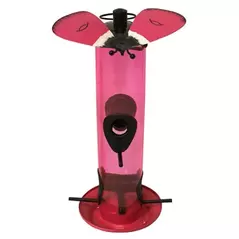 Heath Gossamer Pink Butterfly Bird Feeder