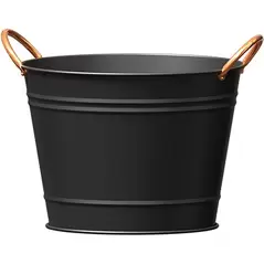 Panacea 14" Washtub Matte Black with Copper Handles