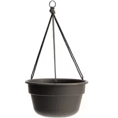 Bloem 12" Durcotta Hanging Basket Peppercorn