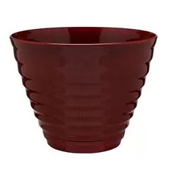 Southern Patio 16" Beehive Planter With Saucer Red Splatter