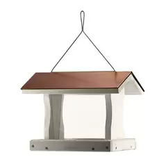 Woodlink Nantucket Tall Ranch Feeder CopperTop White Wood
