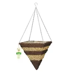 WSP 14" Brushwood & White Rattan Square Cone