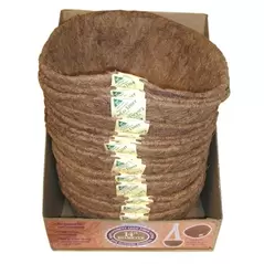 WSP 14" Basket Shaped Coco Liner in Display Carton