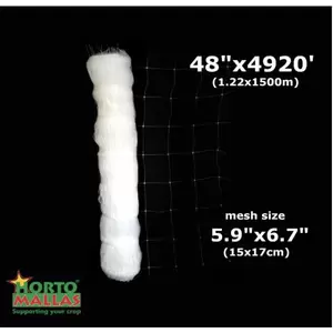 Hortomallas Professional Grade Vegetable Support Trellis Netting Roll 4-Feet By 4920-Feet
