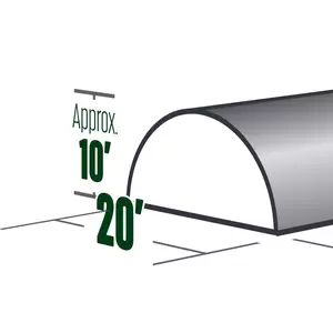 Quonset Structure 20’ Wide Ground To Ground