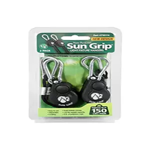 Sun Grips Push Button Light Hangers 1/8 in – Black