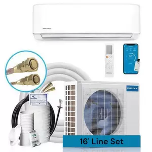 Mrcool DIY 4th Gen 18K BTU Ductless Mini-Split Heat Pump-1.5 Ton-22 SEER-w/ Wall Mount Air Handler