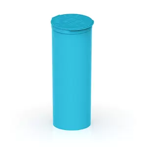 60 Dram Opaque Aqua Child Resistant Pop-Top Bottles
