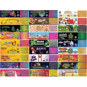 3oz Custom Wrap Labels for Square Flower Jars - 100 labels - SW Packaging