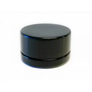9cc Black Glass Jar with Child Resistant Cap - 64 jars/tray - SW Packaging