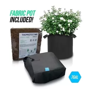 7 Gal Compressed Coco Coir / X6 Pack Nacked Block / Fabric Pot included - Innovative Tool and Design