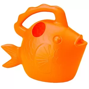 Character .75gal Watering Can Fish Orange