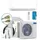 Mrcool DIY 4th Gen 12K BTU-1 Ton-22 SEER-Ductless Mini-Split Heat Pump Complete System