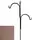 AGW 90"x24" Square Tall Offset Shepherd Hook w/ Finial Bronze