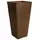 Algreen 13"x13"x25" Taper Square Planter Rust