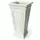 Algreen 27" Covington Square Taper Self Water Planter White