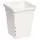 HDF 7"x7" Square White Pot, 9" Tall
