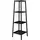 Panacea Folding 4 Tier Tower Plant Stand with Metal Trays Matte Black