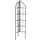 Panacea 64" Modern Farmhouse Folding 3- Panel Garden Obelisk/Trellis with copper Accent Ball