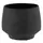 SSI 4" Stoneware Tapered Pot Charcoal