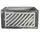 MCarr 7.9" Low Square Pot W/ Diagonal Stripe Gray