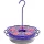 Natures Way 13oz Plastic Decorative Dish Hummingbird Feeder Petunia Passion