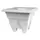 DCN 15" Azura Square Patio Planter Light Grey