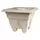 DCN 15" Azura Square Patio Planter Mocha