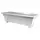 DCN 27" Rectangle Azura Patio Planter Light Grey
