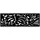 Outdeco 16"x48" Metal Fence Top Tropical Black