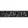 Outdeco 16"x72" Metal Fence Top Tropical Black