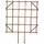 Kelmar 36" Square Espalier Redwood Trellis