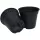 TO Plastics RP-433 Pint Round Pot, Black, 750 Per Case, 30 Cases Per Pallet, 4.33in D x 3.84in H, 1.17 Pint