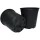 TO Plastics RP-650 Trade Gallon Round Pot, Black, 300 Per Case, 28 Cases Per Pallet, 6.50in D x 6.50in H, 2.53 Quart
