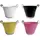 VCS 10" Bright Planter w/ Silver Stripe