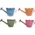 VCS 10" KD Watering Can Planter Colorful Stripe