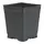 DILLEN DSQVP45PF/D 04.50 SQUARE PF PRESS FIT VAC POT DEEP BLACK 375 PER CASE 28 CASES PER PALLET