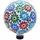 Gardener Select 10" Flower Blue Green Red Collage Glass Mosaic Garden Globe