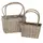 Gardener Select 2pc Willow Purse Flower Basket Planter 12/CS