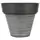 Gardener Select 12" Carved Finish Look Light Grey Planter