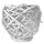 Gardener Select 6"x6.25"H White Willow Round Planter 24/CS