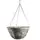 Gardener Select 14"' Round Grey/Black Plastic Hanging Basket with Chain Hanger 24/CS