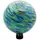 Gardener Select 10" Blue Green Swirl Planet Glass Garden Globe