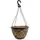 Grower Select 14.00 Cocolined Lattice Hanging Basket With Hanger, Gold, 20 per Case, 14in H x 8in H, 3 Gallon