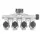 Gilmour Aluminum 4 Way Full Flow Shut Off w Nut