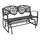 Painted Sky Glider Bench Butterfly Iron
