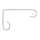 Panacea 6" White Hanging Plant Bracket