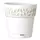 Deroma 7.9" Leaf Pot Premium Plastic White