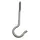Panacea Ceiling Hook Antique Brass 5pk
